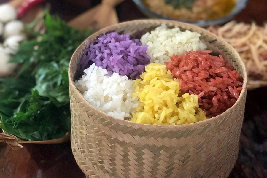 Xôi nếp nương chấm chẩm chéo